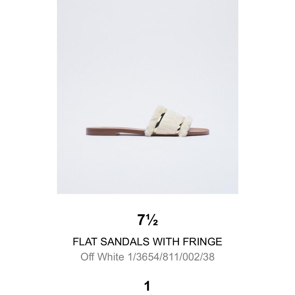 Zara Brown Sandals with Fringe